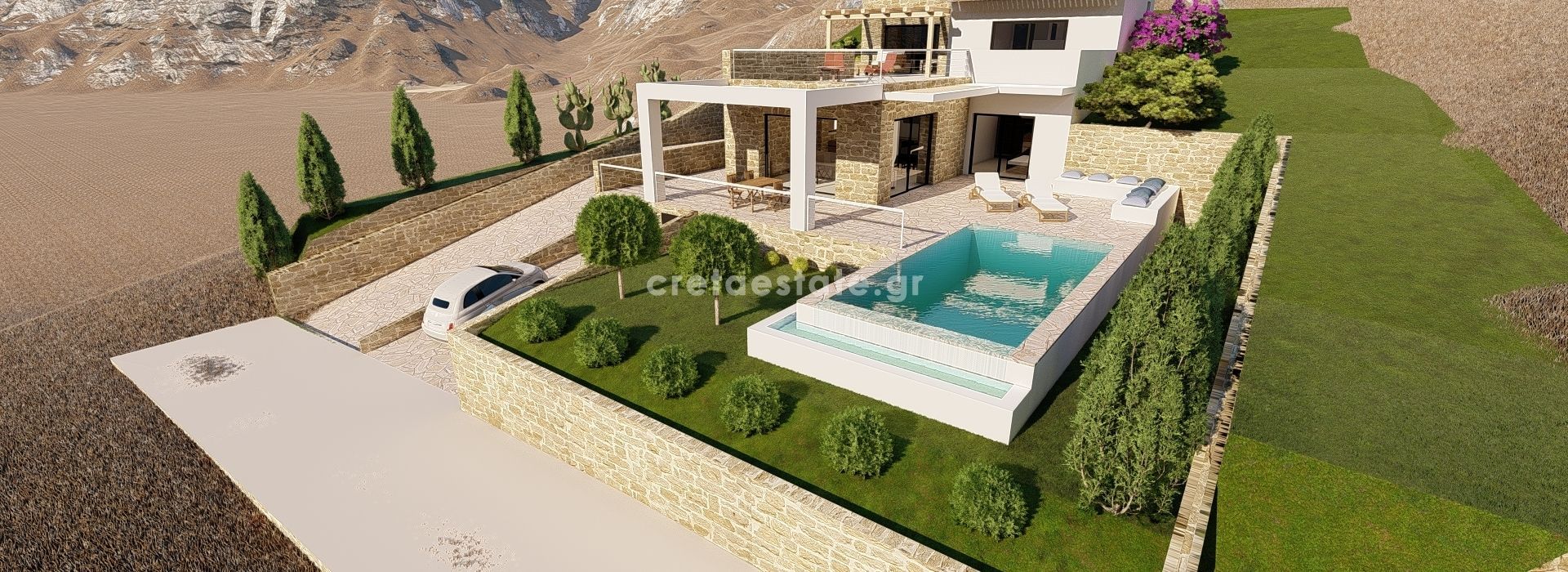 HOUSE 130 m² FOR SALE IN KAMILARI (PROJECT)